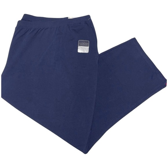 Catherines Pants - Catherines Womens Size 5XWP Petite Suprema Pull on Straight Leg Pants in Navy.